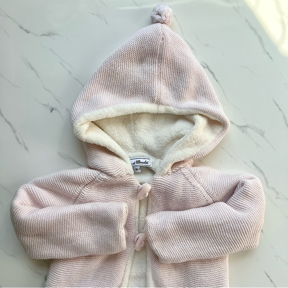 Pink Tartine et Chocolat fleece jacket